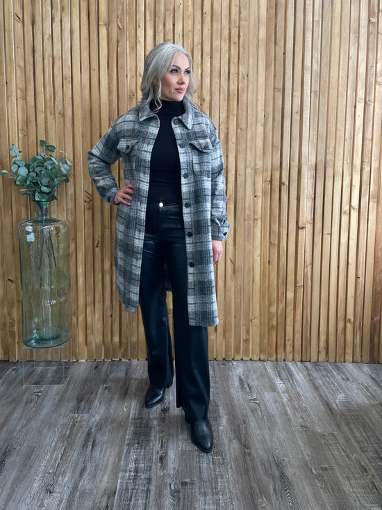 Almost Daily Long Plaid Shacket