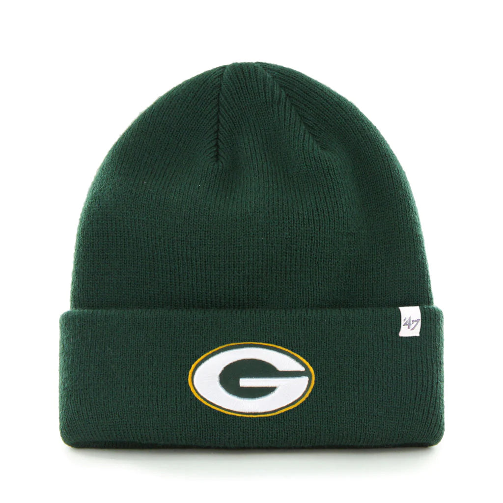 47 Brand Green Bay Packers Raised Cuff Knit Hat
