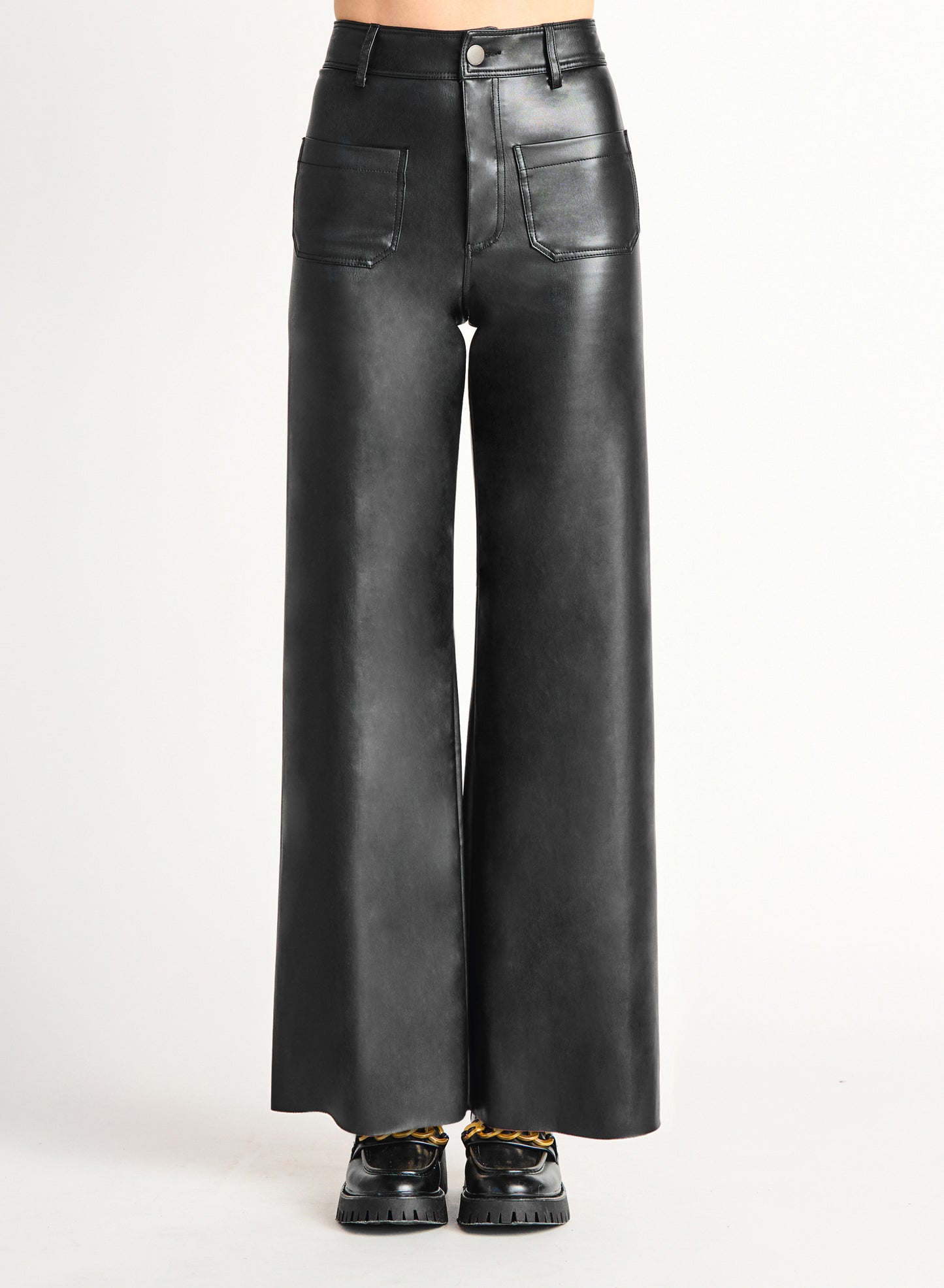 Attention Lover Faux Leather Pants