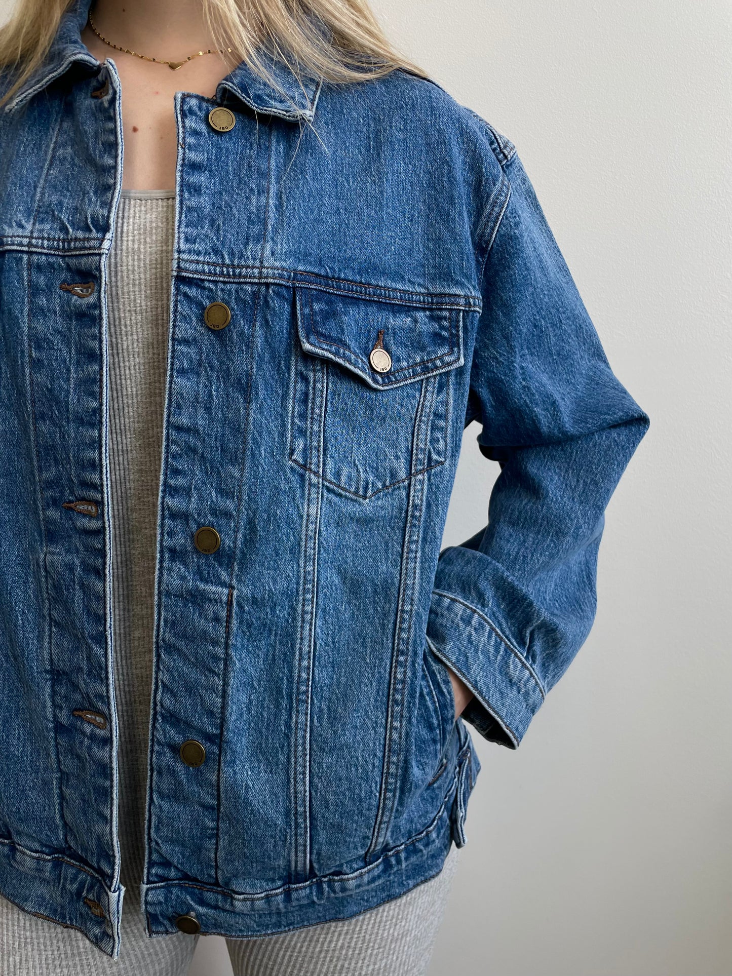 Traveler Oversized Denim Jacket - 21 Kouture