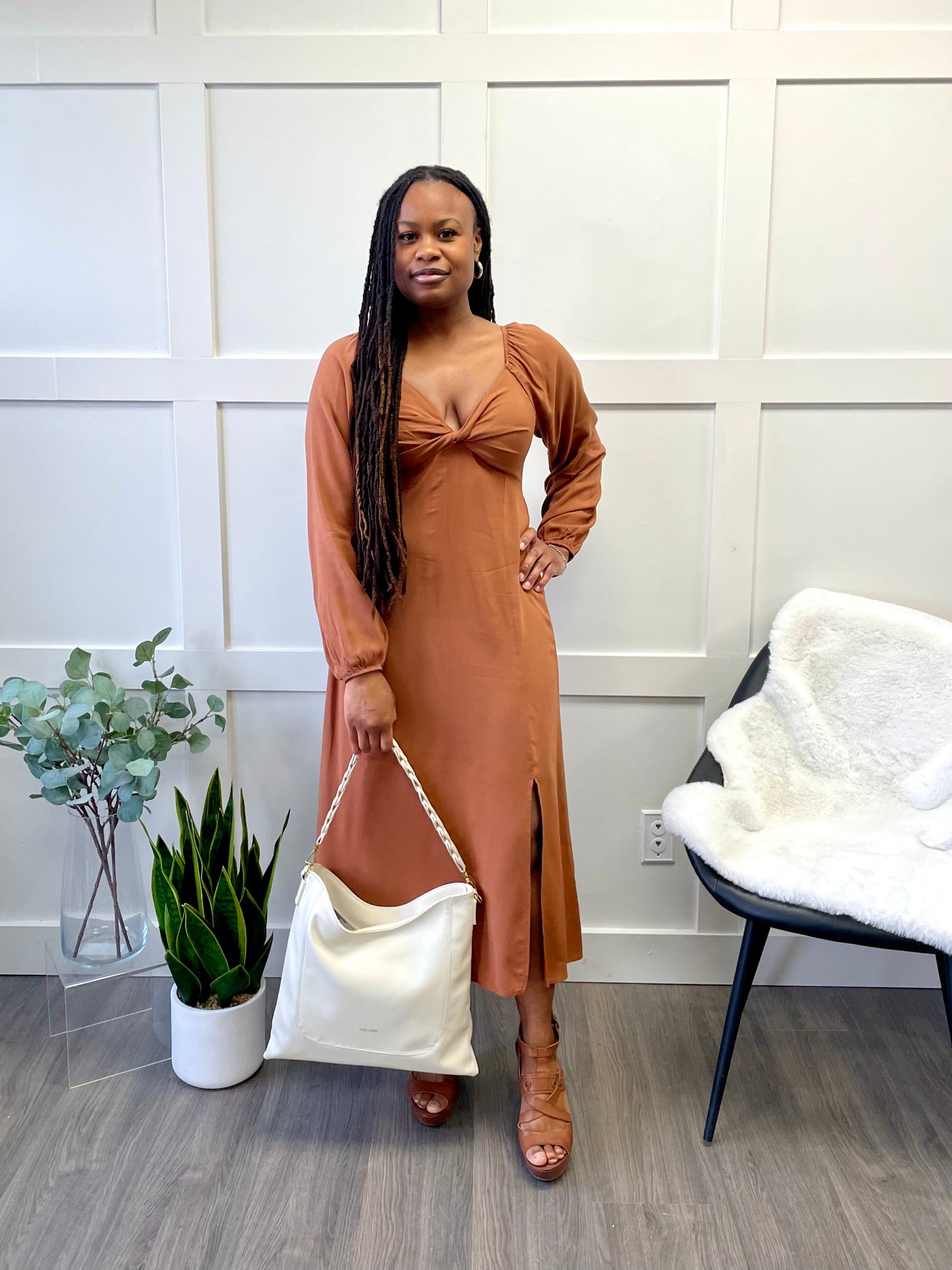 Dream Girl Rustic Midi Dress - 21 Kouture