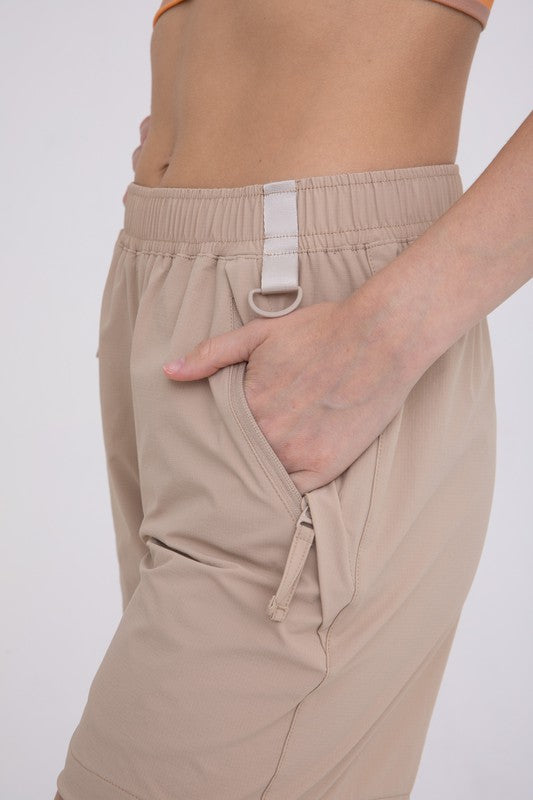 High-Waisted Utility Hiking Shorts