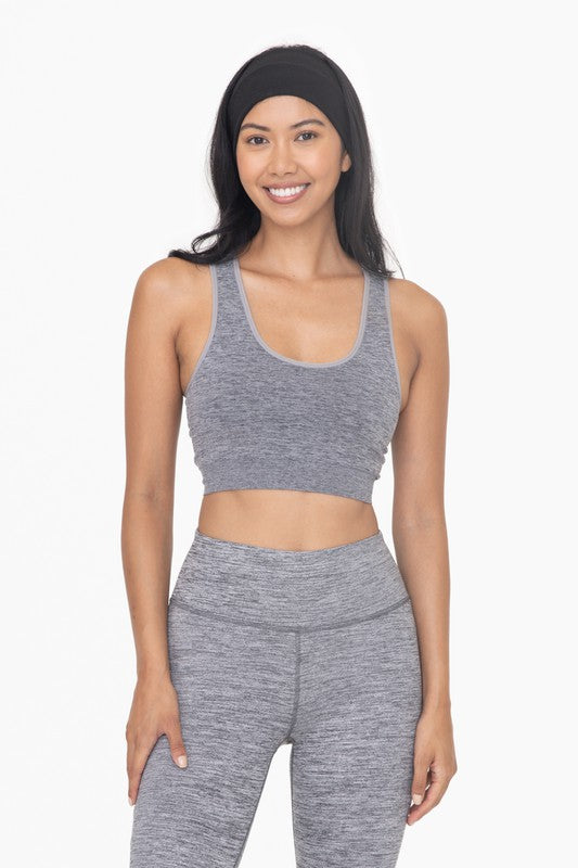 Perforated Racerback Sports Bra