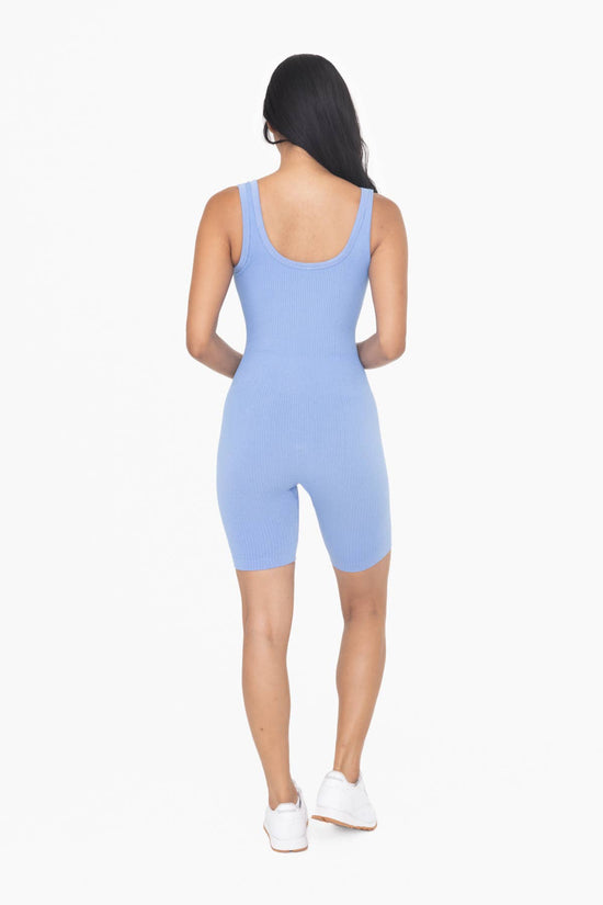 Ribbed Seamless Shorts Romper