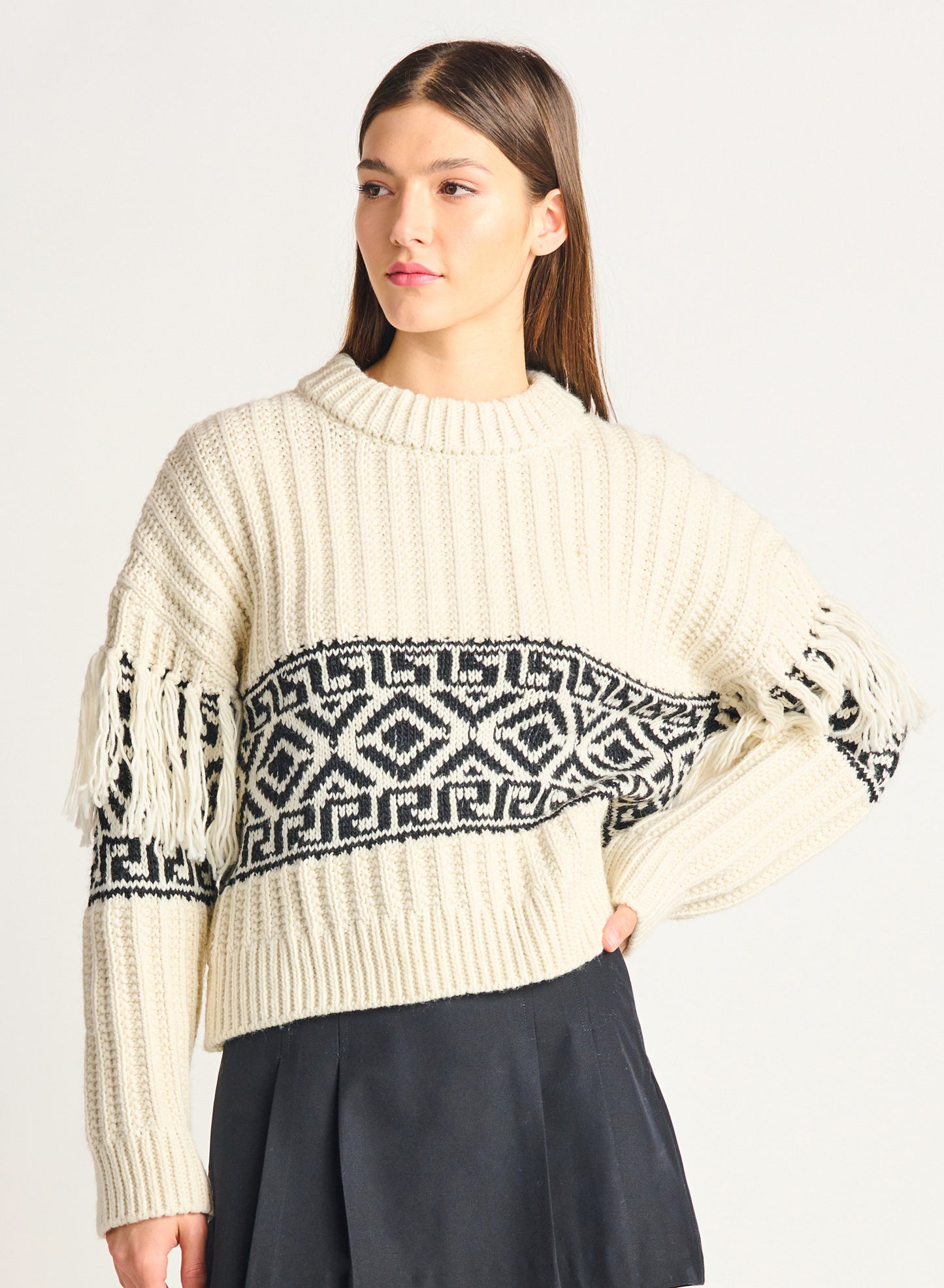 No Frills Fringe Sweater