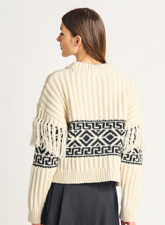 No Frills Fringe Sweater