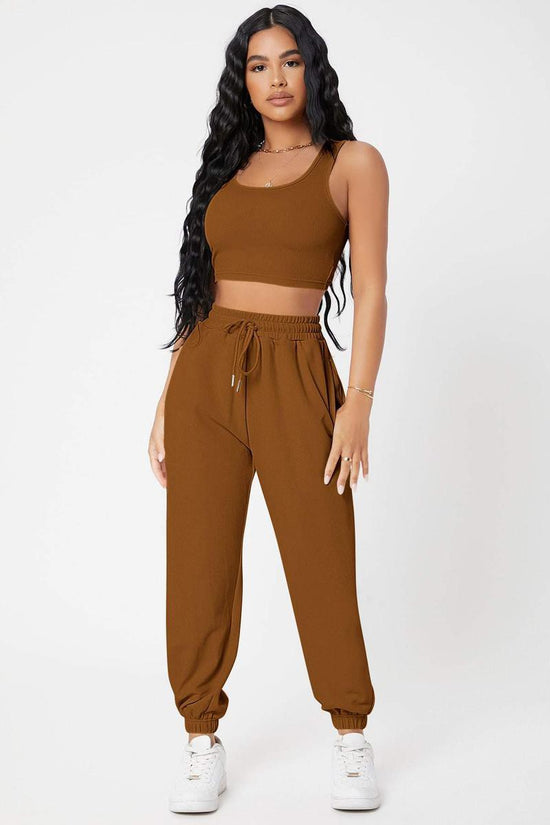 Petite Tank Top and Joggers Set - SHOP SIS